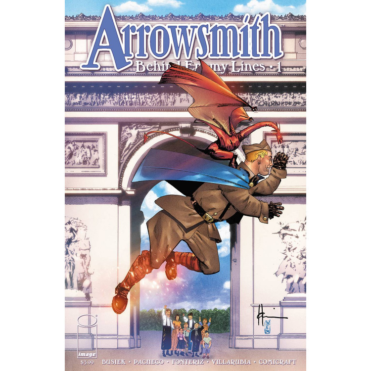 ARROWSMITH 1 (OF 6) - COVER D CHAYKIN - SIGNÉ PAR KURT BUSIEK - 1 EX. PAR PERSONNE