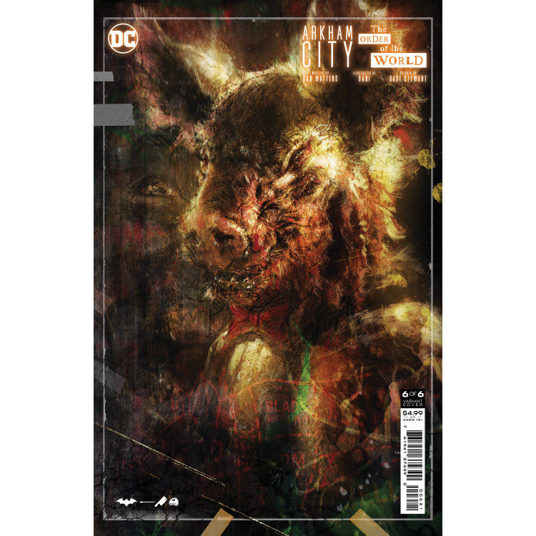 ARKHAM CITY ORDER OF THE WORLD 6 (OF 6) - COVER B ANDREWS