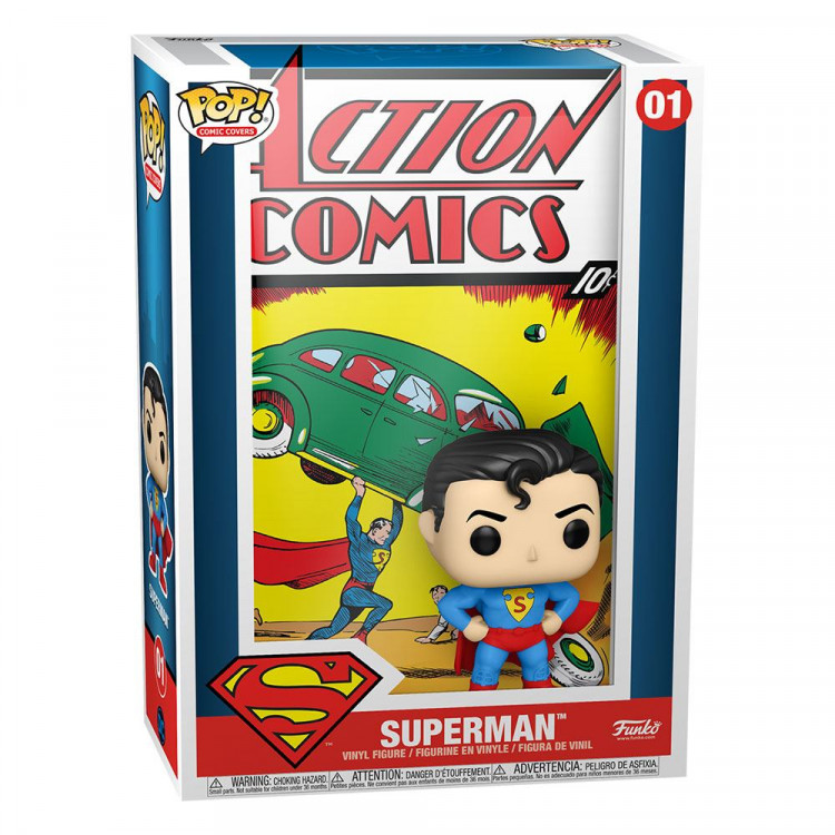 DC Comics POP! Comic Cover Vinyl Figurine Superman Action Comic 9 cm